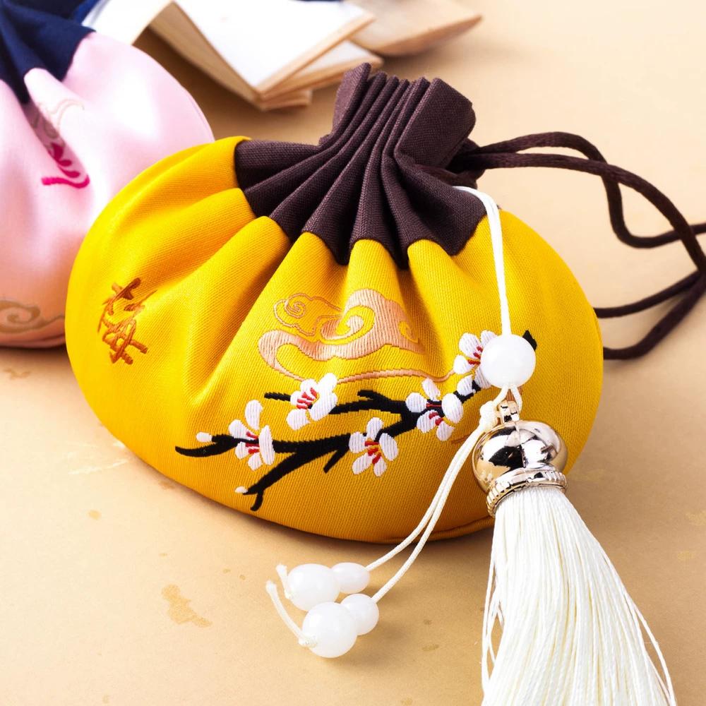 Dragon Boat Festival Fragrance Sachet Empty Bag Handmade DIY Hanging Ornament Mosquito Repellent Bag Mugwort Vintage Style Embroidered Empty Pouch