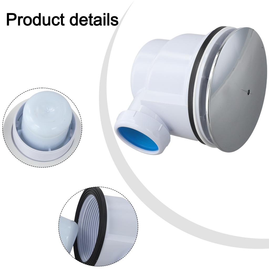 Modern Bathroom Decor Shower Tray Waste Trap Easy Clean Shower Strainer Accessory Easy Cleaning Trap Compact Size