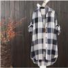 Women's 2023 Summer Plaid Loose-Fit Sun Protection Shirt, Plus Size Casual.