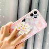 Holographic Resin Keychain Mold Flower Epoxy Resin Casting Mold for DIY Crafts Jewelry Making Phone Holder Silicone Mold