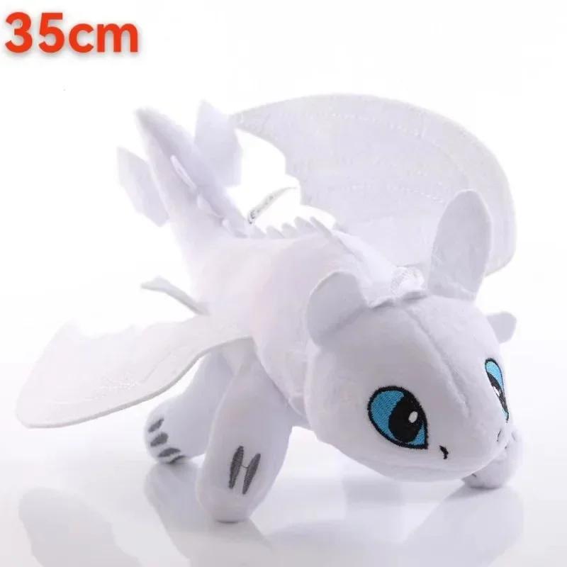 

*-* 35Cm Plushie Dragon Toys Kawaii White Black Dinosaurs Animal Stuffed Plush Toys Home Decor Boys Girls Birthday Xmas Gifts