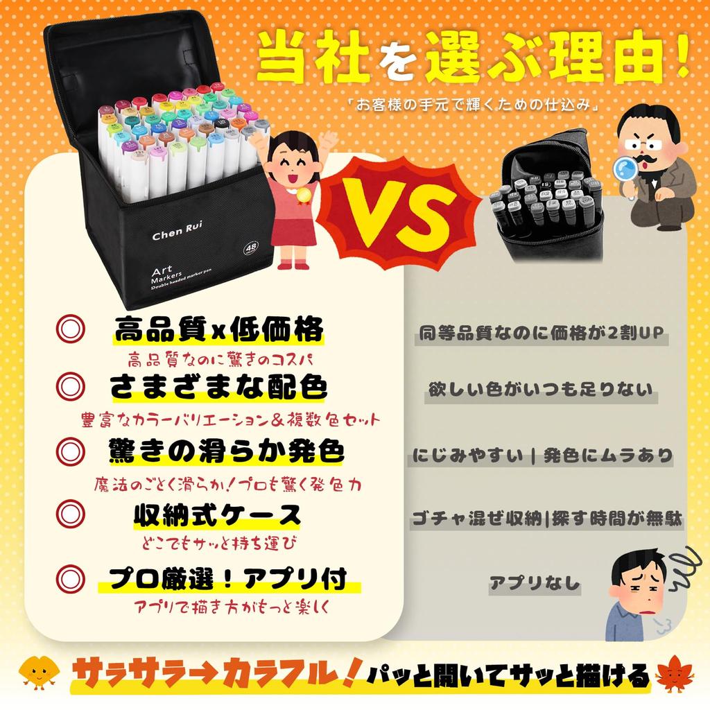 Illustration Marker Set with Free Alcohol Markers for and Manga Brush Type 60-Color App, Adults, Kids, Artists,