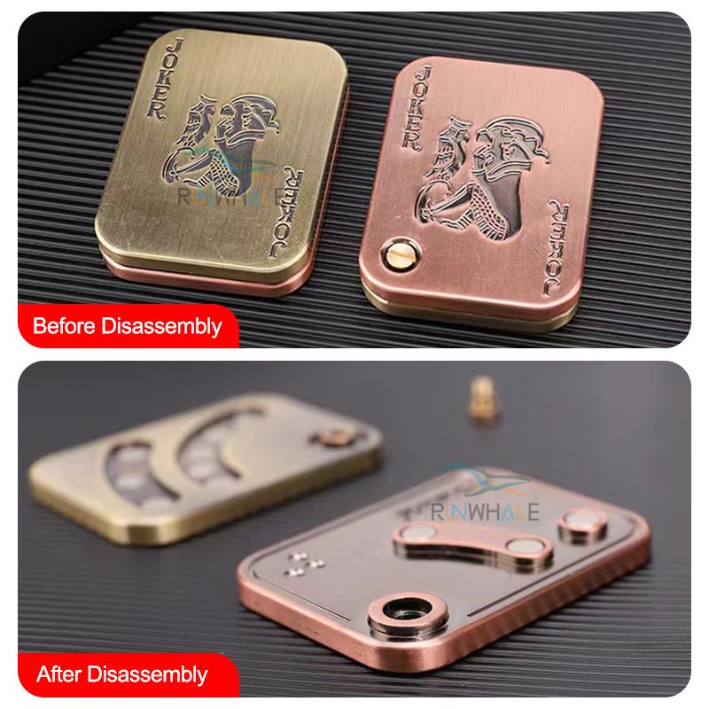 EDC Push Slider Metal Fidget Anti Stress Toys Adultes Finger Spinner Poker Soulage l'anxiété Jouet Portable Pop Magnetic Slider Games
