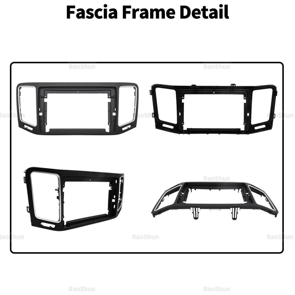 For Volkswagen VW Sharan 2010-2022 Car Android Radio Screens 10 Inch Frame Harness Power 16pin Cables Fascia Canbus Adapter Radio Accessories 4