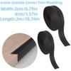 1pc 2mX2cm/4cm Peel and Stick Molding Trim Wall Edge Guard, Flexible Self-Adhesive Inside & Outside Corner Trim Strip