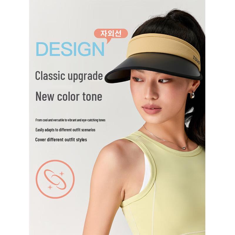 Zauo Women s UV Protection Empty Top Sun Visor