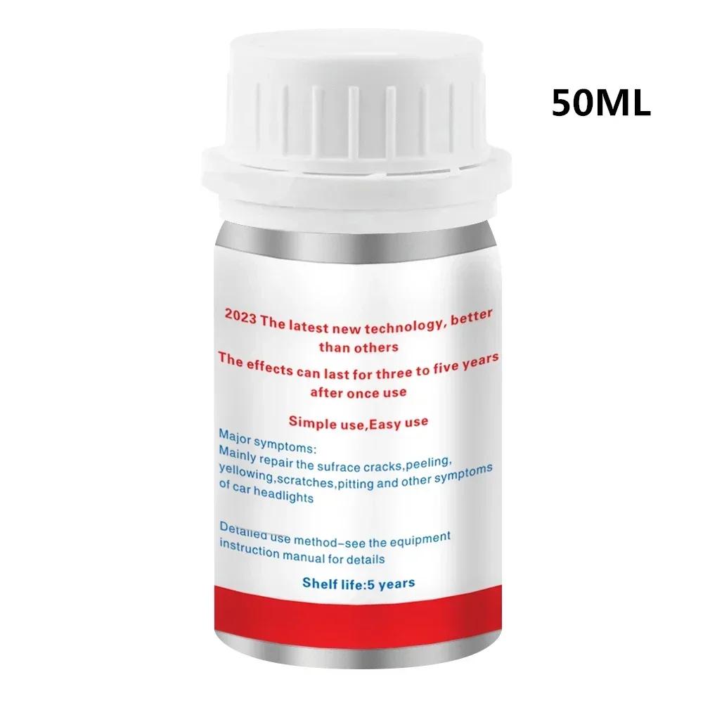 800ml Světlomety Tekutý Polymer Chemická Leštěnka na Světlomety Opravný Fluid Renovace Odstranění Škrábanců Leštění Sada na Světlomety