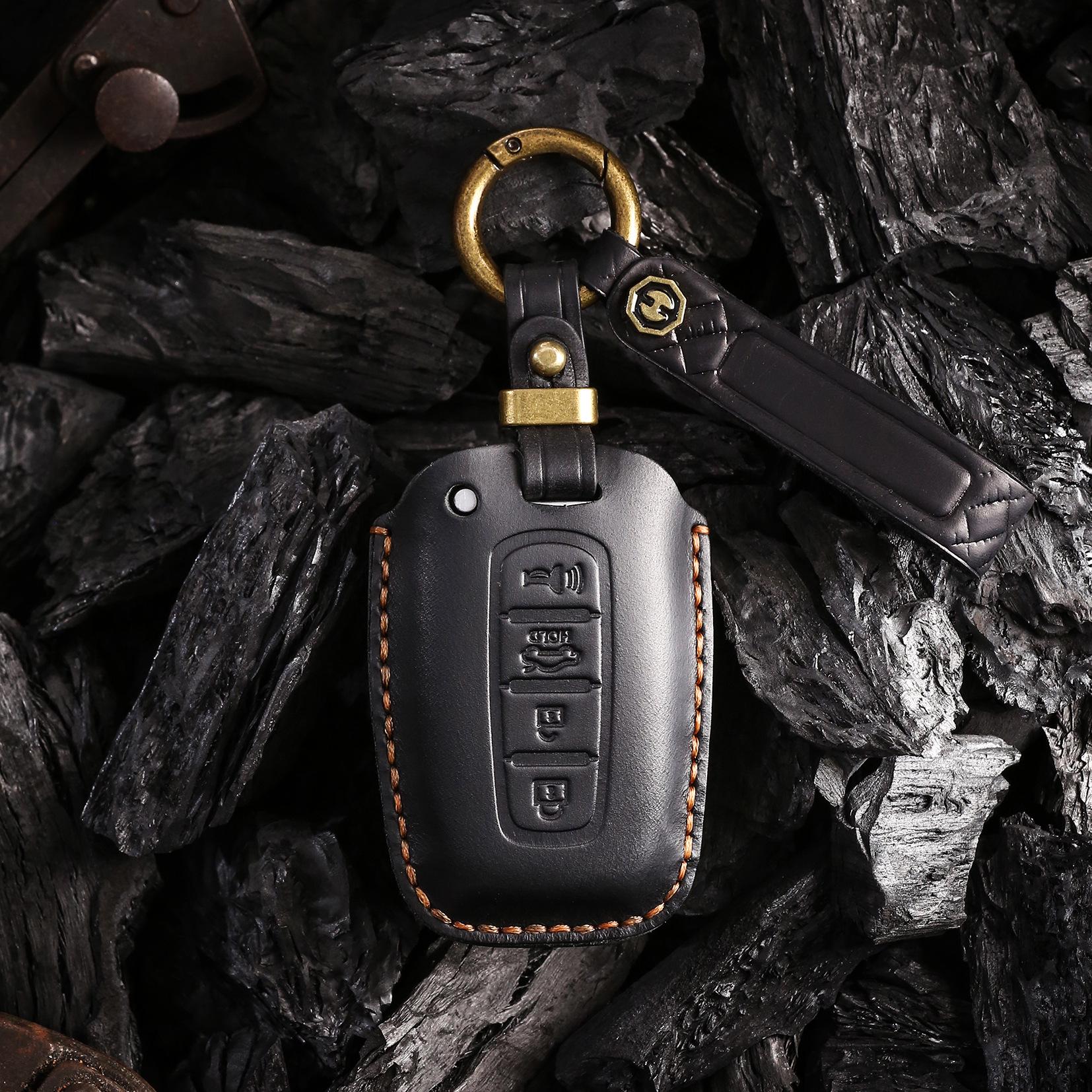 

Чехол для ключа из коровьей кожи в стиле ретро Kia Old Car