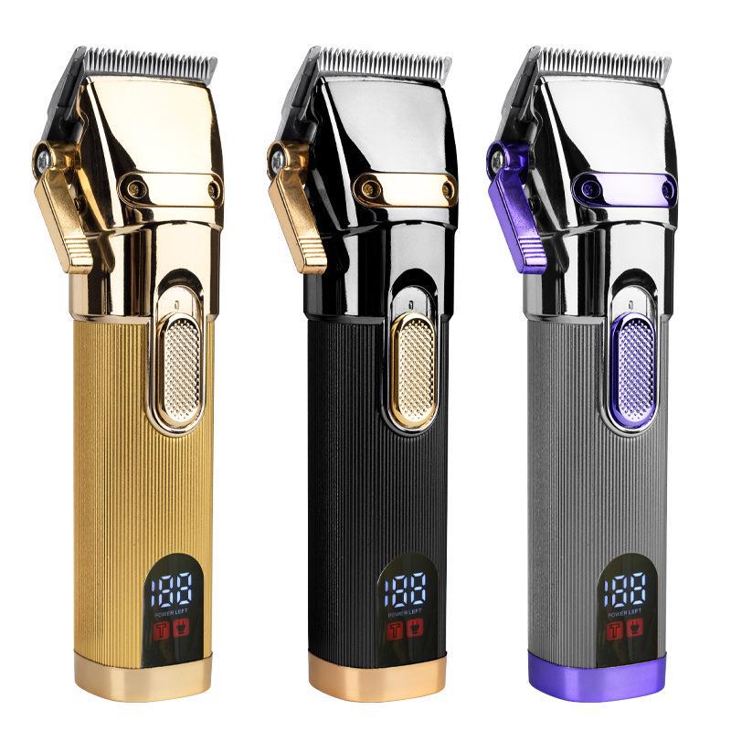 Professional Electric Hair Clipper with LCD Display and Adjustable Blade Razor