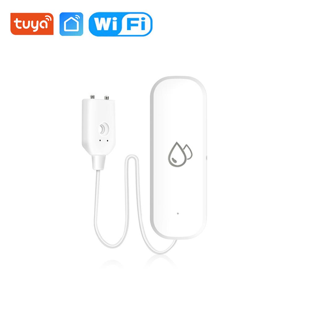 

Tuya WiFi Water Leakage Sensor Alarm Water Leak Detector Flood Alert Overflow Security Alarm System SmartLife App Remote Control