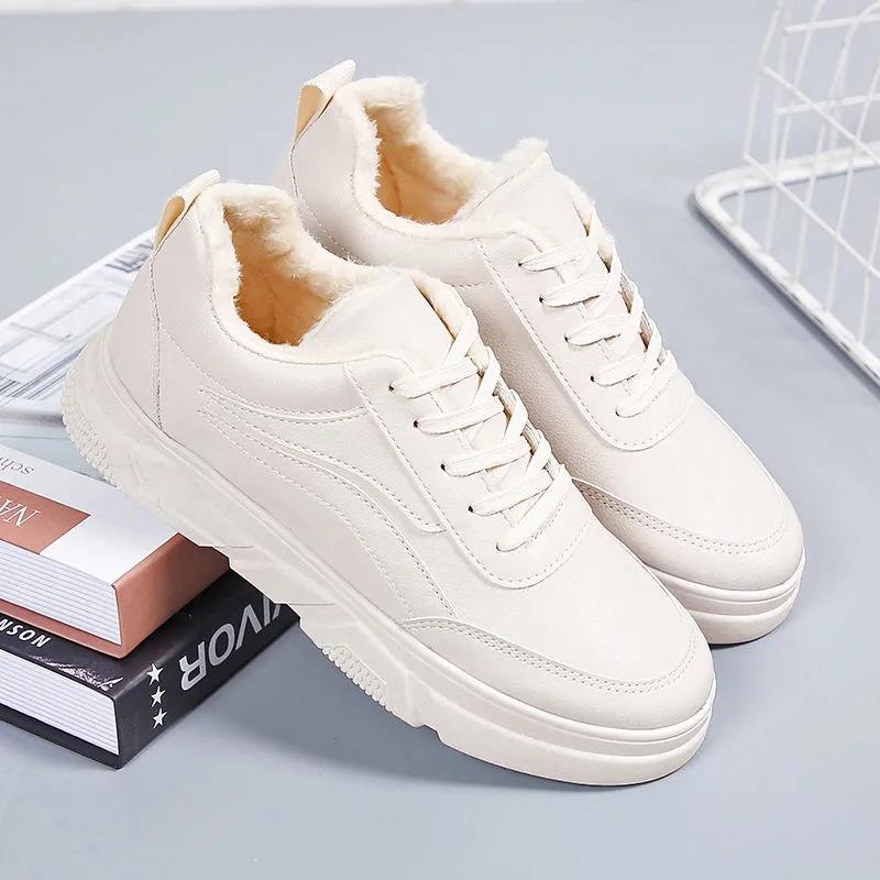 Zapatillas zapatos deportivos para mujeres Lana Cálidos zapatos de algodón  de invierno Zapatos ligeros para correr Cordones antideslizantes Zapatos  casuales para mujeres comprar a buen precio — entrega gratuita, reseñas  reales con