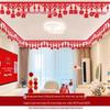 Wedding Ceiling Decoration: Double Happiness Pull Flower Ornament for Bedroom