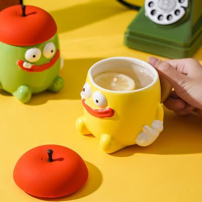 Kubek ceramiczny w stylu celebryty internetowej, kreatywny kubek, kubek jabłkowy, zabawny, dziwaczny, osobowość męska ins