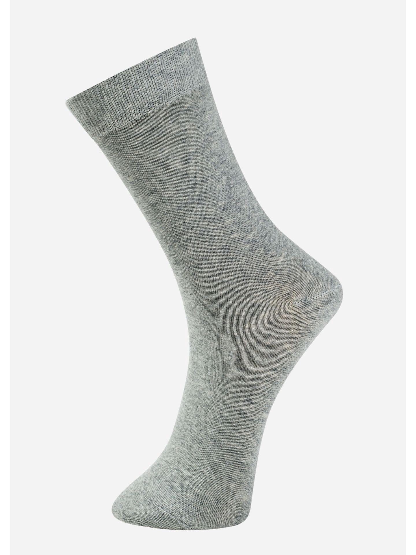 

Мужские черные хлопковые носки средней длины - осенне-зимний стиль, с высокой талией, для деловой или повседневной носки One size [38-44] светло-серый