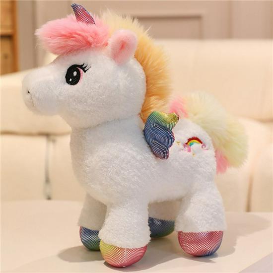 Sun Rainbow Pegasus Unicorn Plush Doll for Kids - Soothing Bedtime Gift for Boys and Girls
