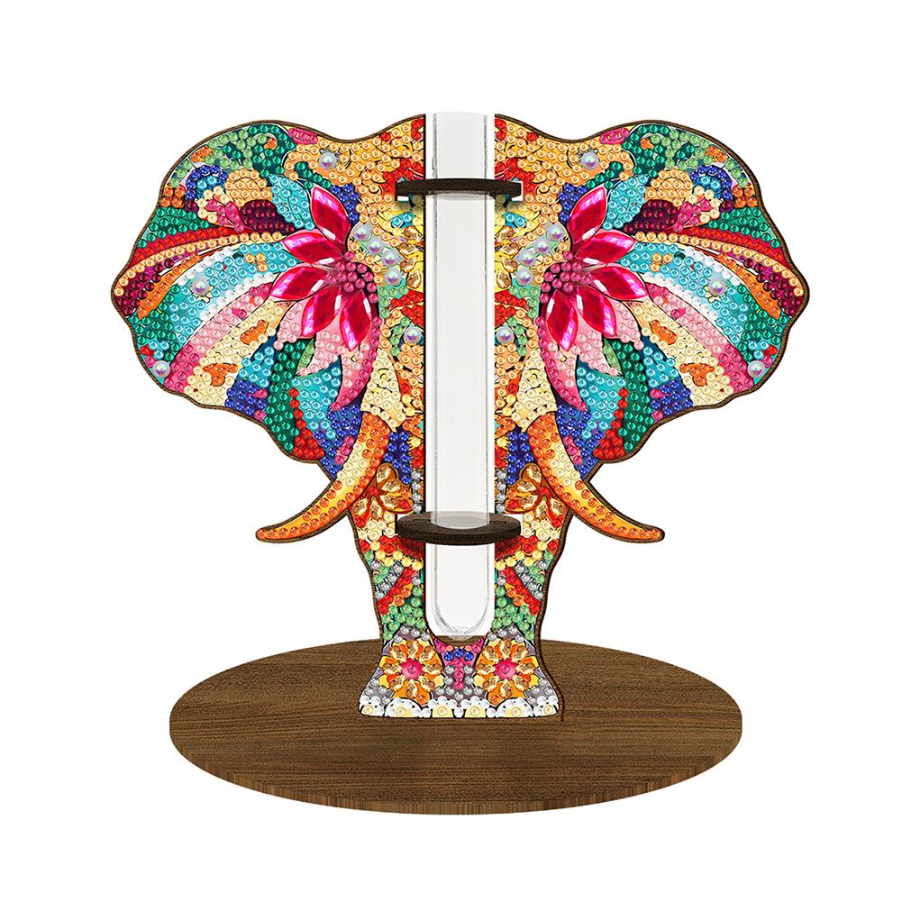 

Wood Hummingbird Diamond Painting Vase Diamond Painting Tabletop Ornaments Kit Rhinestones Desktop Ornaments for Adults Beginner