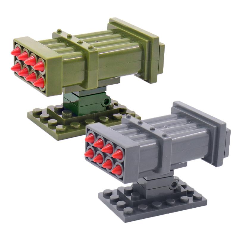 MOC Military Building Block Set Weapons War Army Accessories Soviet Army Characters Cannon Carts Launchers Tents Block Bricks Gift Presents Toy