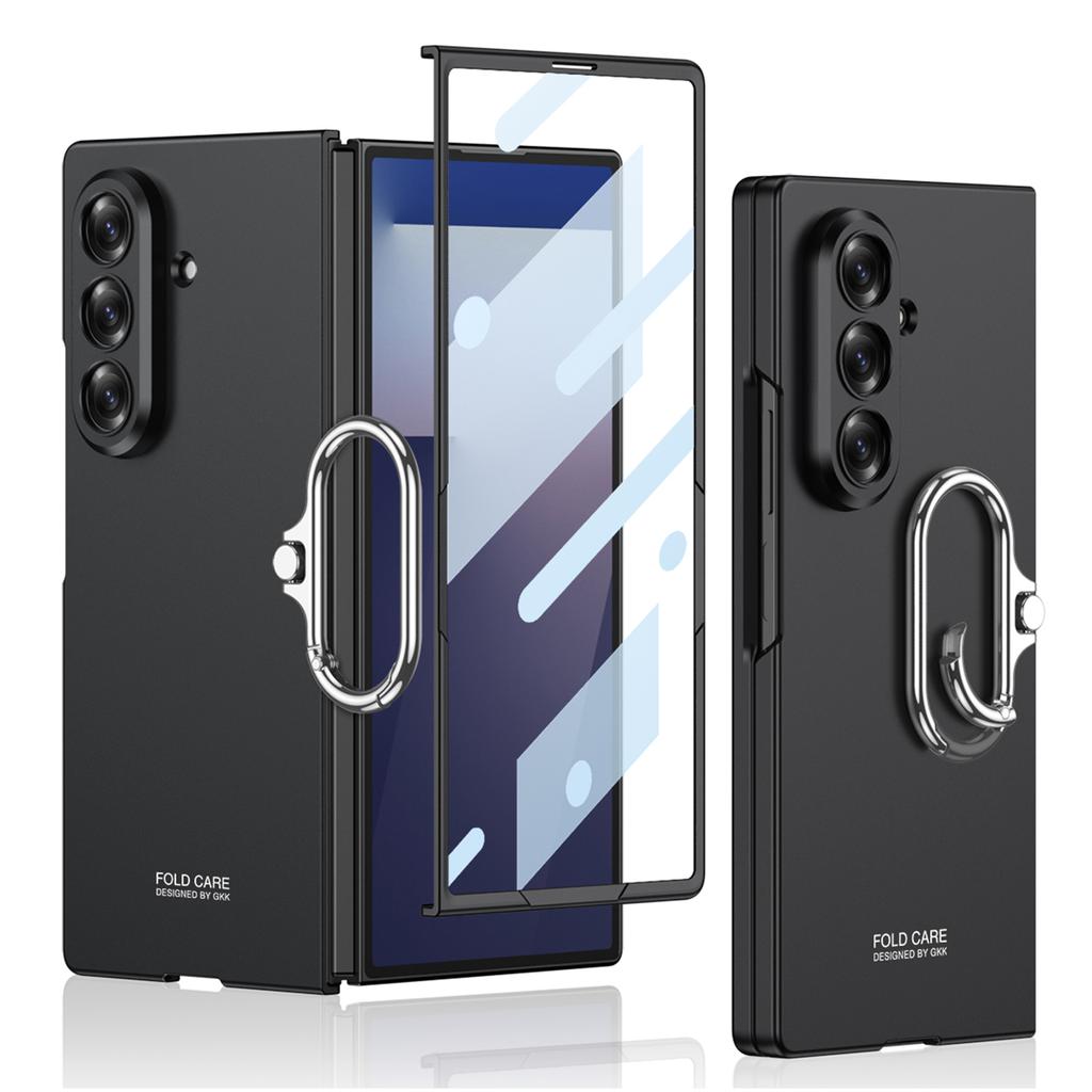 GKK For Samsung Galaxy Z Fold7 5G Case Oval Kickstand Hard PC Phone Back Cover with Small Film