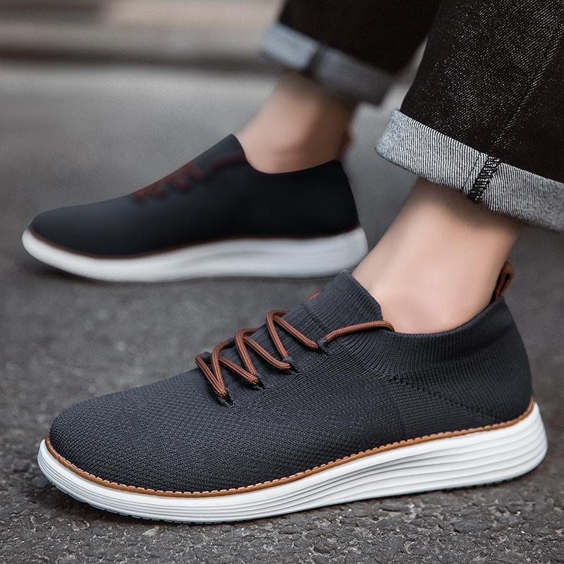 Witte Mesh Heren Sneakers Grote Maten 39-50 Ademende Casual Sneakers Heren Lichte Slip-on Hardloopschoenen voor Mannen Zapatillas Hombre