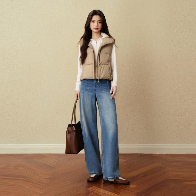 SEIFINI Women's Casual Hooded Down Vest