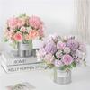 1/5pc Artificial Flower Silk Hydrangea Festival Decor Valentine's Day Home Room Garden Party Wedding Bridal Accessory Fake Peony