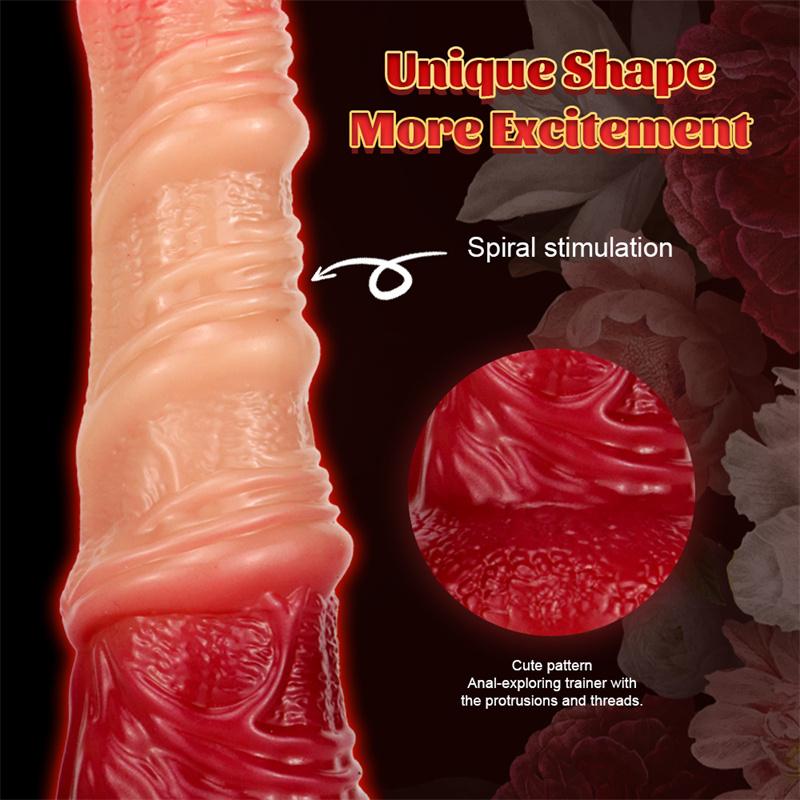 Horses Oversized Super Long Thick Whip Stallion Simulation Animal Phallus Horse Cock Gradient Color Male and Female Backyard Anal Plug