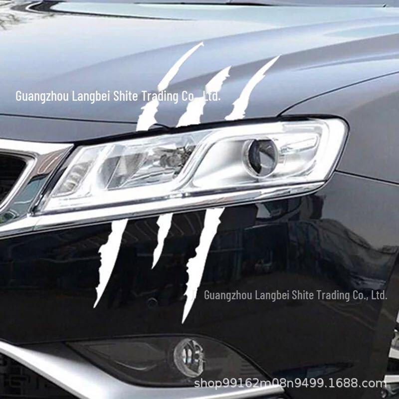Ghost Claw Reflective Car Headlight & Hood Stickers