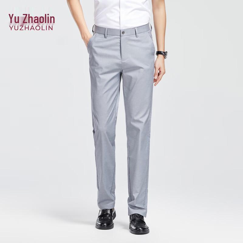 YUZHAOLIN Men s Summer Casual Straight-Leg Pants 31 светло-синий
