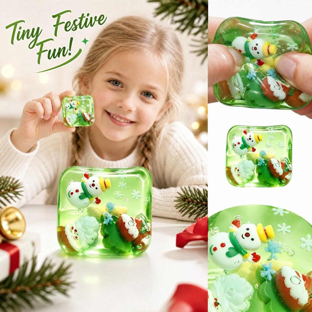 Cute Christmas Square Block Toy Fun for Kids and Adults