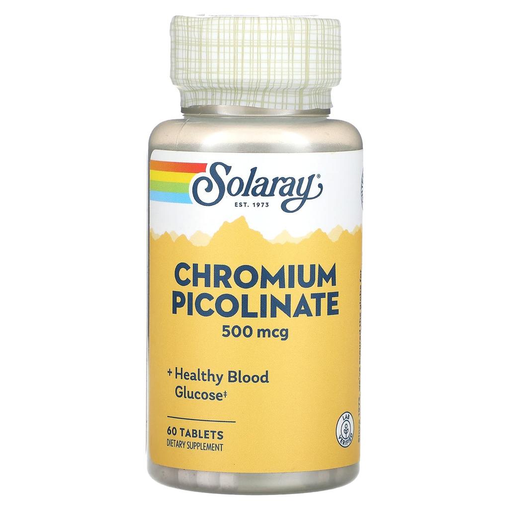 Chromium Picolinate, 500Mcg, 60 Tablets