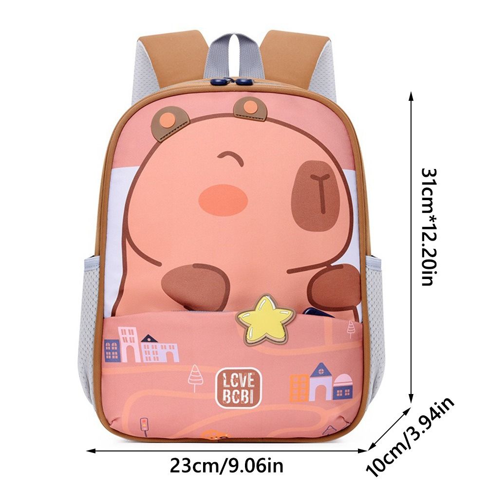New Capybara/Rabbit Capybara Backpack Large Capacity Multi-pocket School Bag Bookbags School Office