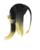 Cosplay Wig with Net by Kenma Kozume, Half-up Style, Black and Yellow Gradient Wig