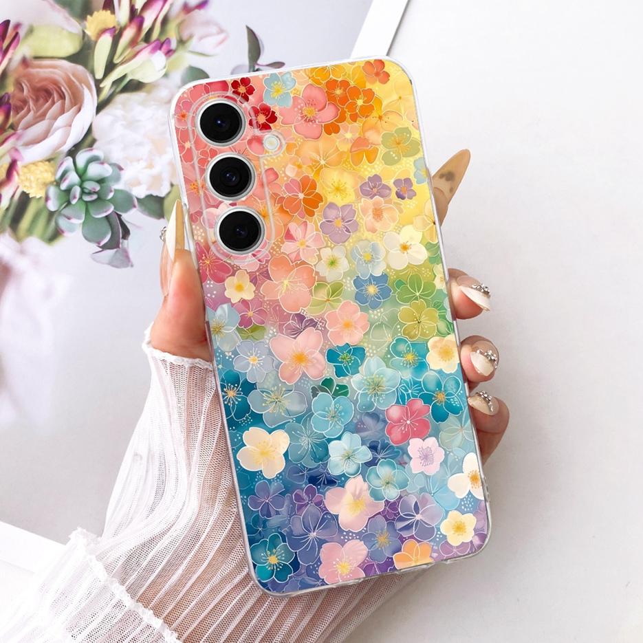 For Samsung Galaxy S24 FE Case S24 Plus Cute Lion Fashion Painted Cover Soft Silicone Case For Samsung S24 Ultra S 24 S24+ Shell