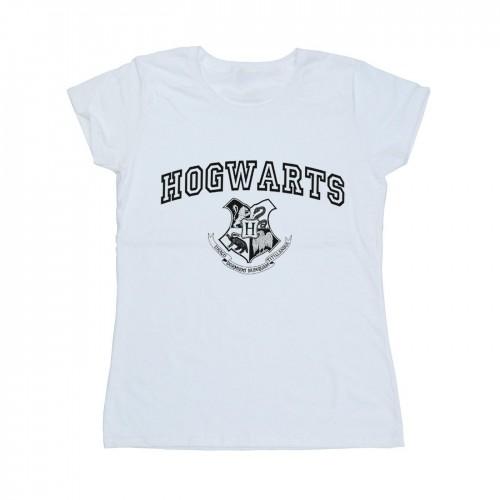 

Harry Potter Womens/Ladies Hogwarts Crest Cotton T-Shirt білий