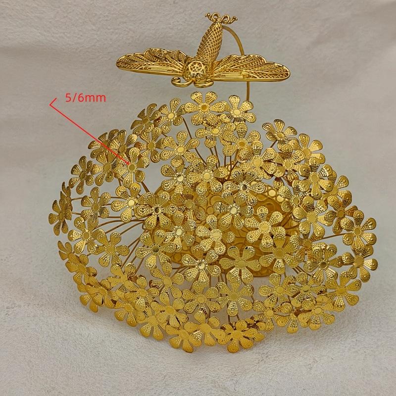 DIY Restoration of Accessories Li Jingxun's Moth Crown Gemstone Necklace Set Ancient Style Hanfu Hair Accessories Bridal Head