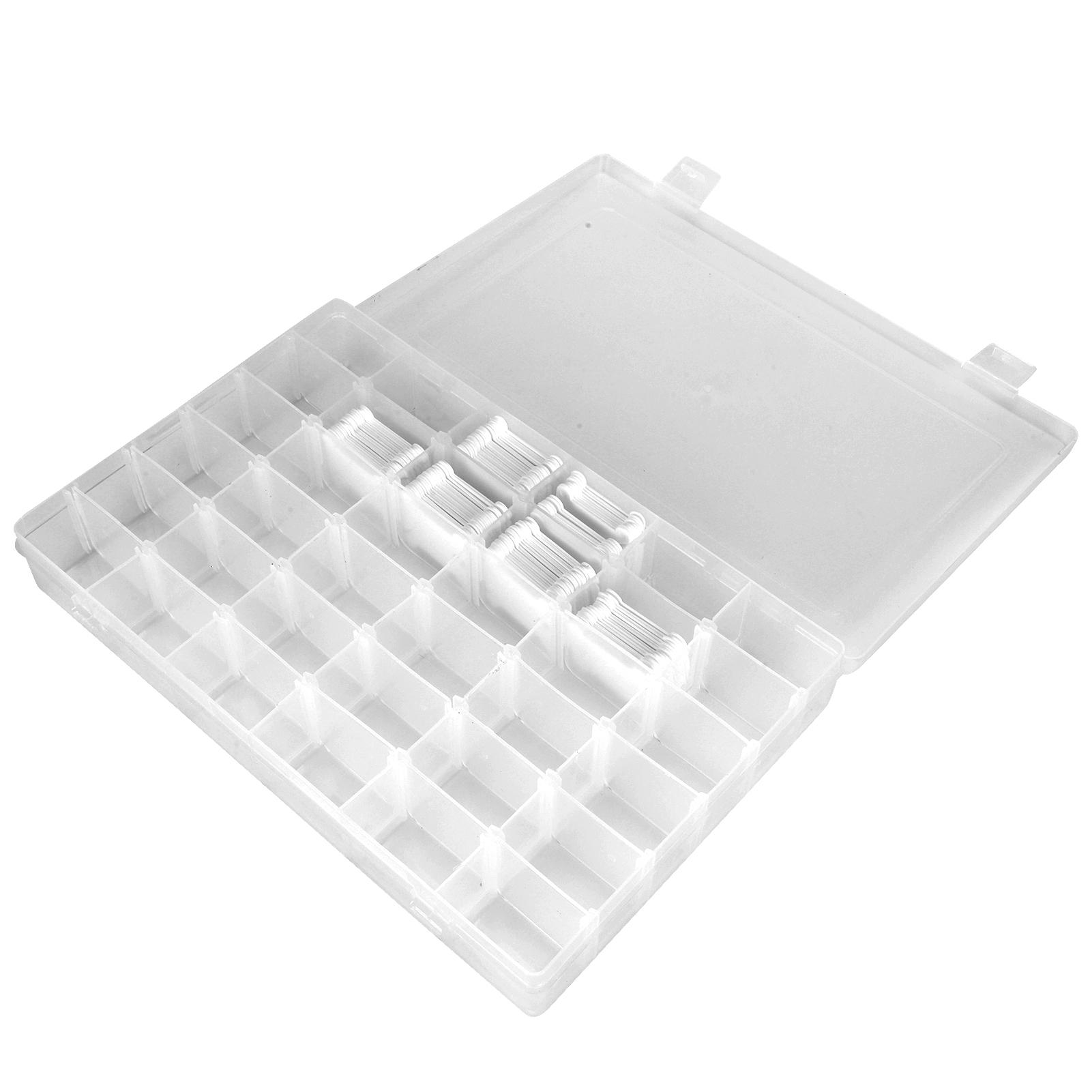 

120Pcs Floss Bobbins Embroidery Organizer Plastic Winding Board Cross Stitch Tool Set