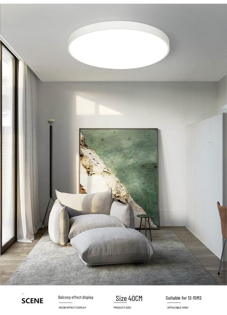 Ultra-Thin Modern LED Ceiling Light for Living Room, Bedroom, or Dining Room