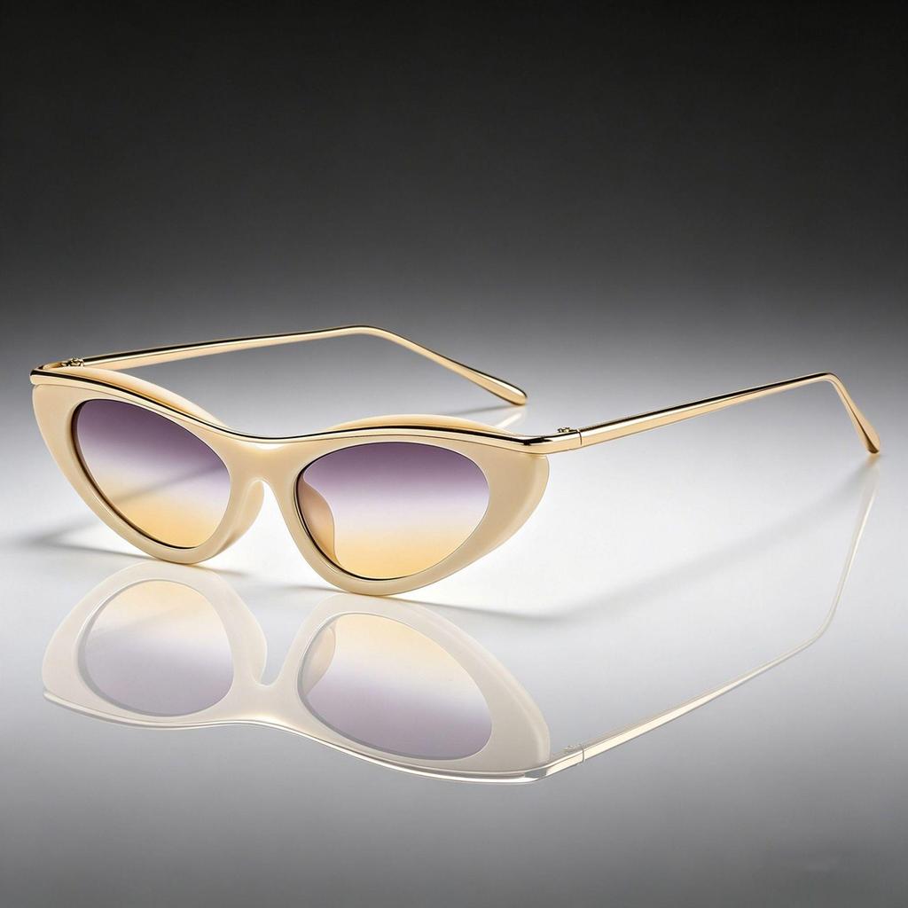 Occhiali da Sole Trendy da Donna Cat Eye - Stile INS 89286: Occhiali da Sole alla Moda per la Protezione Solare