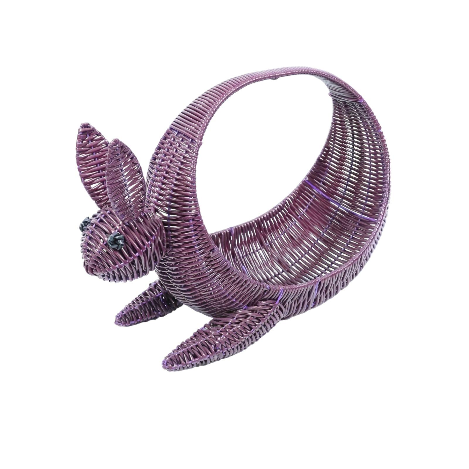 Hand Woven Easter Egg Storage Fruit Basket Creative Drawer Candy Basket One Size фиолетовый 1890₽