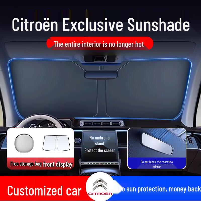 Citroën Sunshade: C6 Tianyi, C5 Versailles, C5X, C3XR, Elysee Windshield Cover & Sun Block Curtain