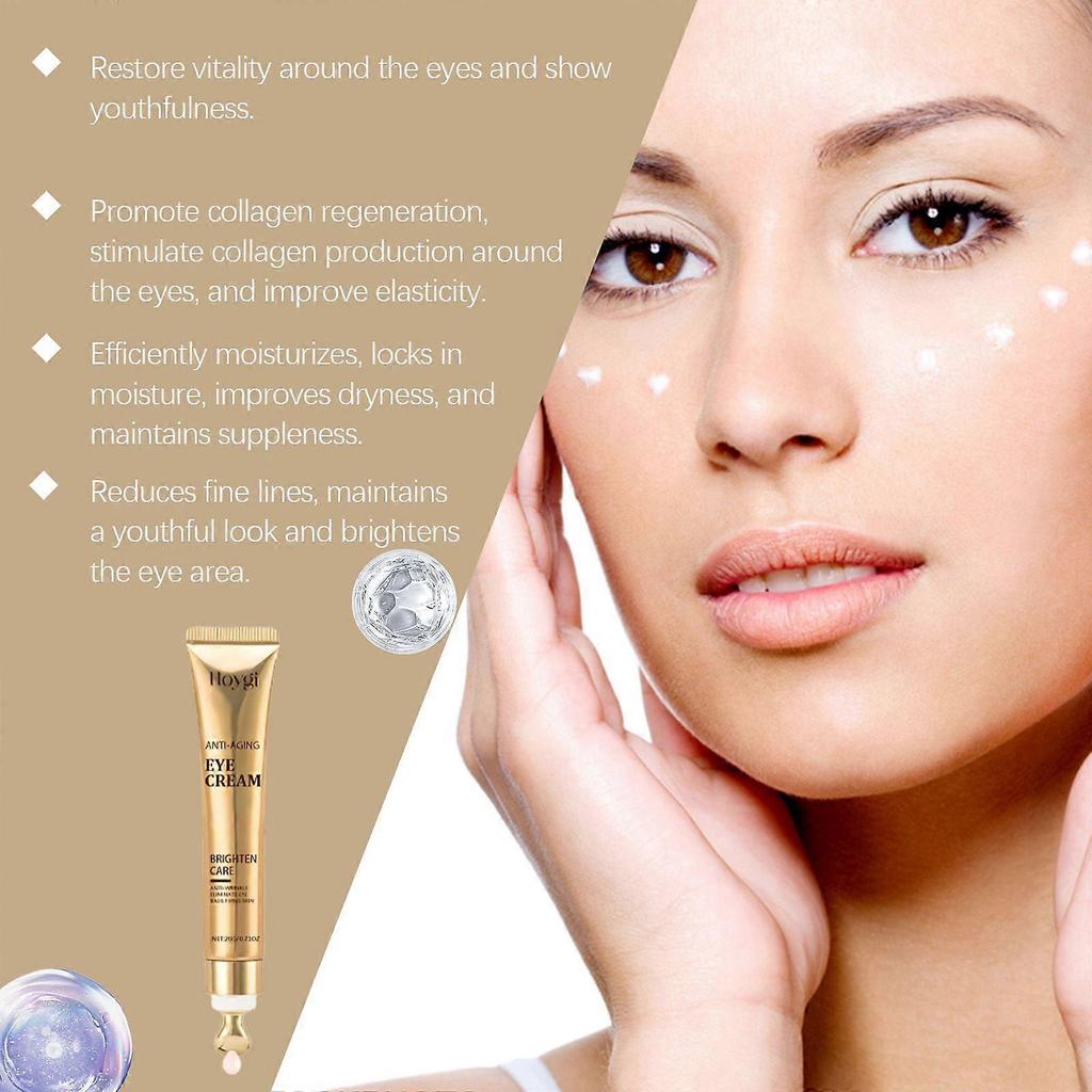 Hoygi Firming Eye Cream - Hydrating, Moisturizing, Softening, And Lifting Eye Area Skin, Massage Eye Care Serum Eye Cream