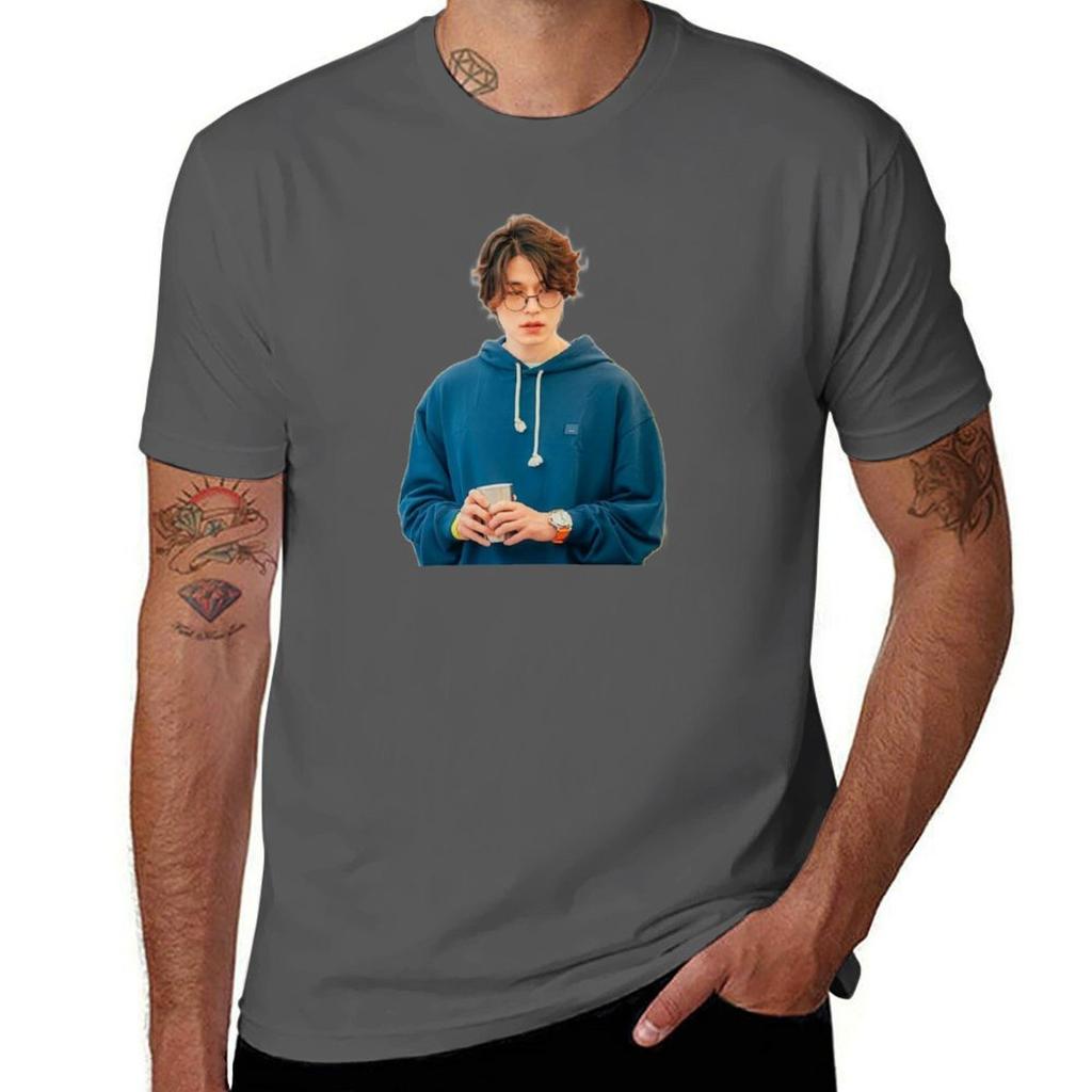 Lee dong wook TShirt Classic Crew Neck Cotton TShirt