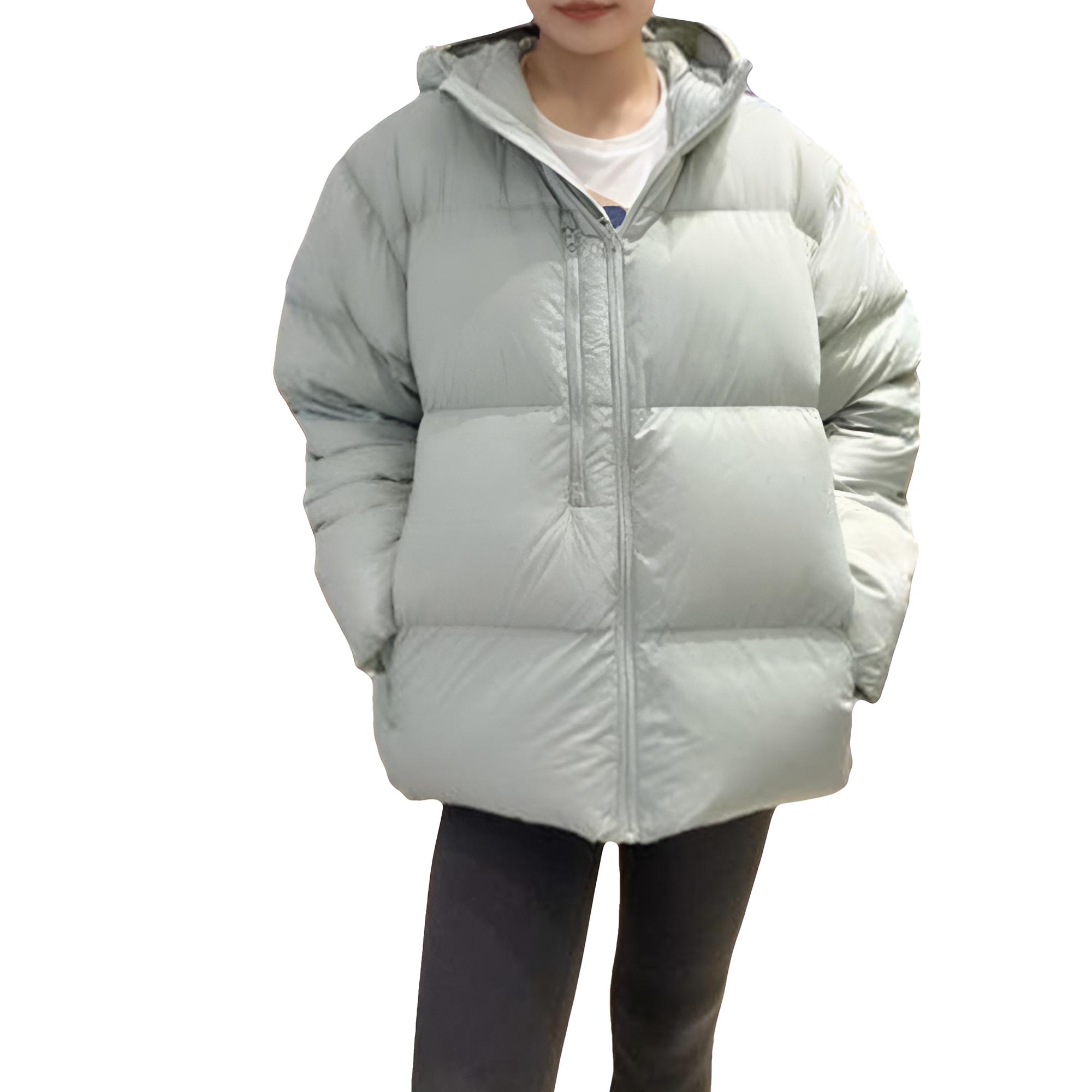 Asics Hooded Warm Solid Color Long Sleeve Down Jacket Women outerwear 2032C936-400 XL