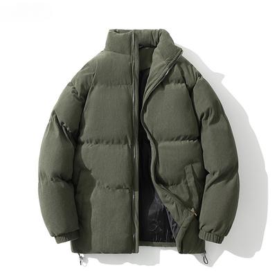 Men's Down Cotton Jacket Stand Collar All-match Thickened Casual Warm Cotton Jacket Trendy Brand