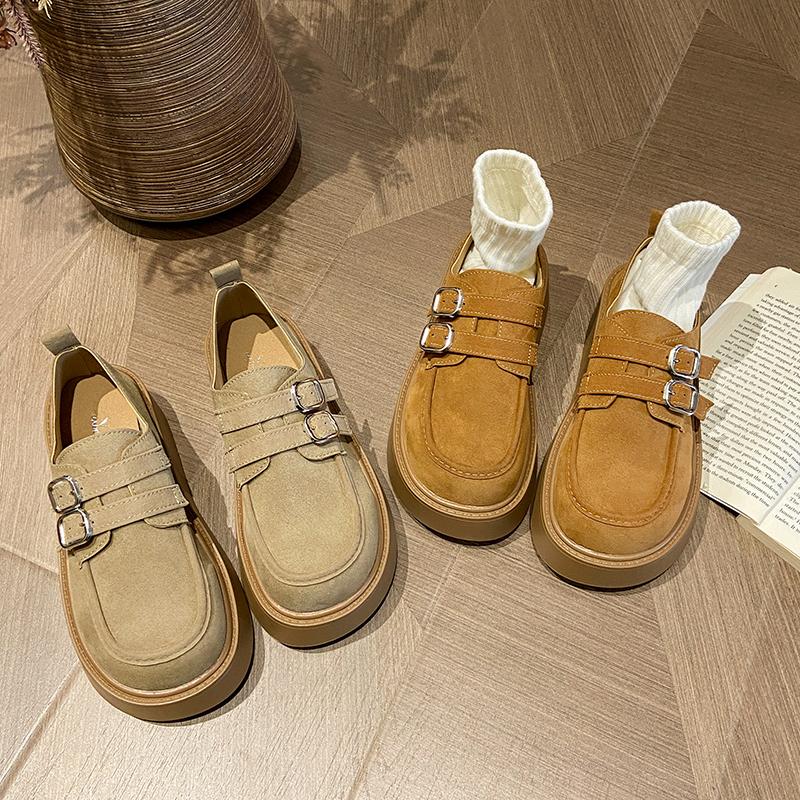 Fashion Platform Women Flats Shoes Autumn Fashion Running Sneaker 2025 Suede Designer Loafers Shoes Woman New Walking Zapatillas Mujer
