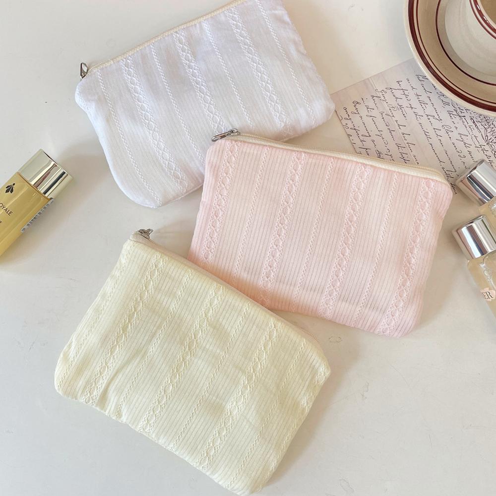 Kawaii Mini Travel Cosmetic Bag Makeup Lipstick Storage Pouch Earphone Data Cable Storage Bag Purse Sanitary Napkins Storage Bag