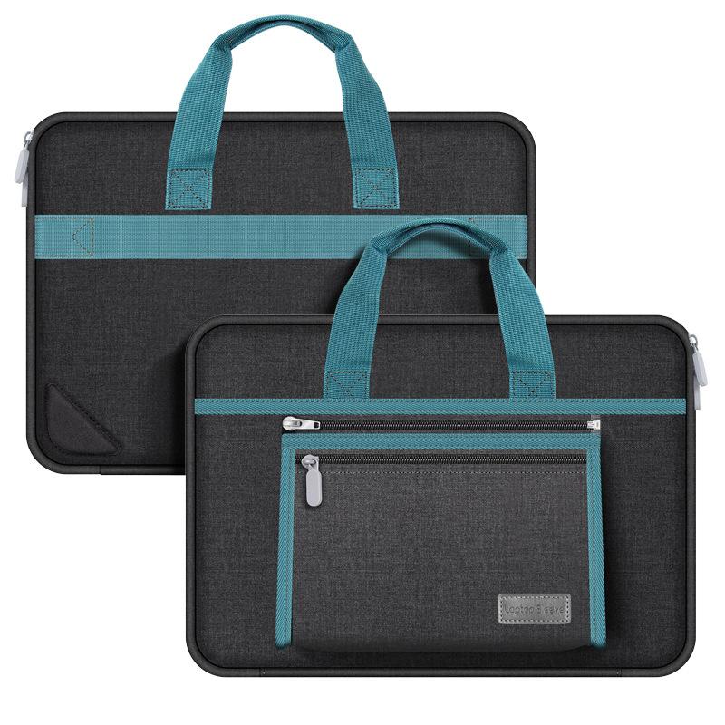 

TS JYL laptop bag,New Men Business Crocodile Pattern Handbag Laptop Gift Shoulder Bag 14 inches (medium size) чорний