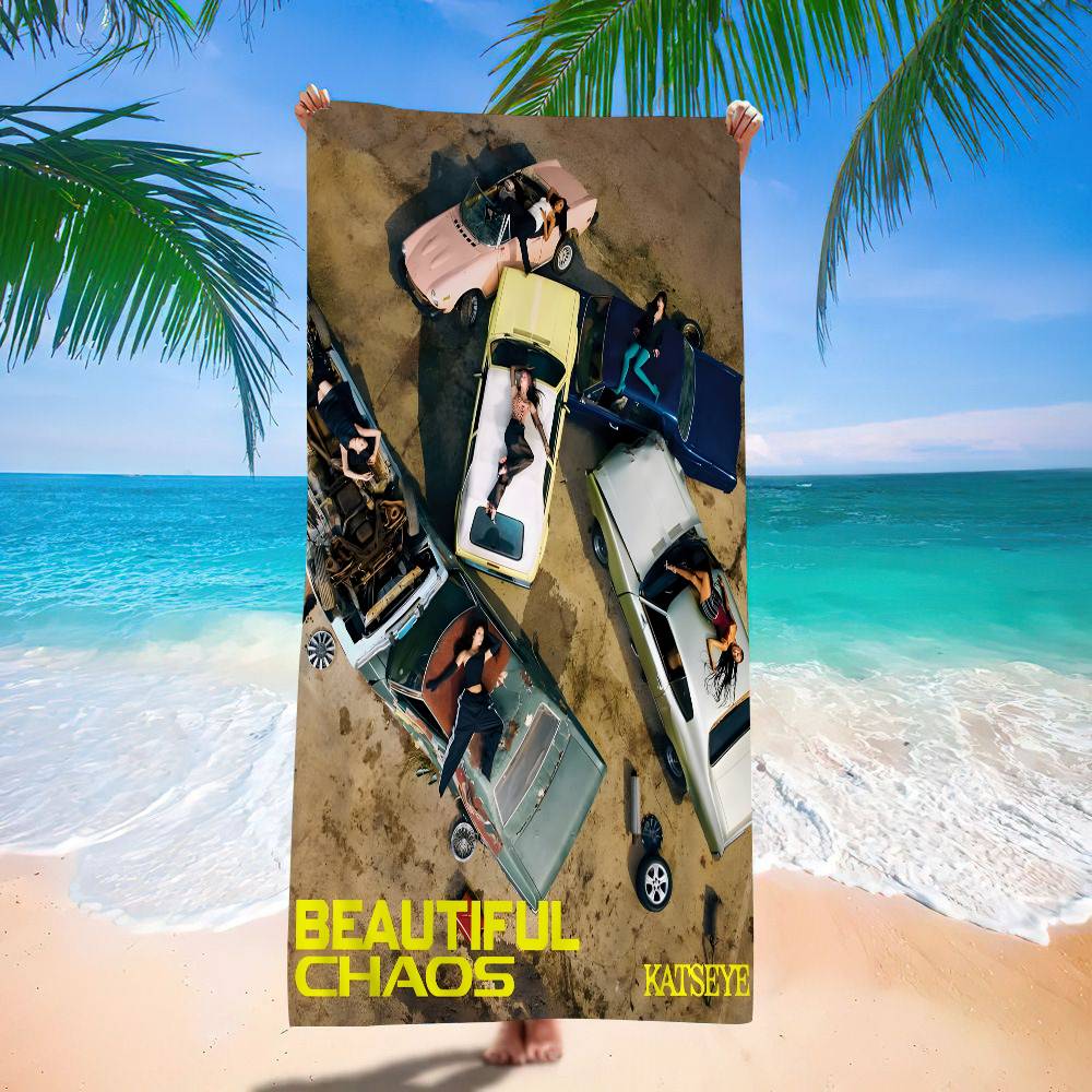 Group K-Katseye K-Pop Microfiber Blanket Quick Drying Beach Towels Oversized Printing Super Absorbent Pool Towel Blanket
