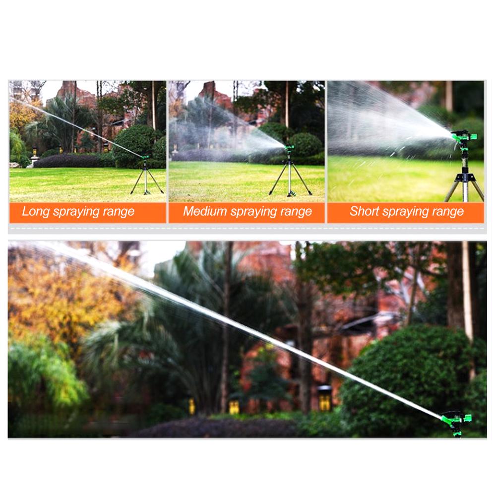 Lawn Sprinkler, Garden Plant Watering Tripod Water Sprinklers for Garden Lawn Yard, Ground Rocker Arm Nozzle Automatic 360 Degree Rotating, Irrigatio