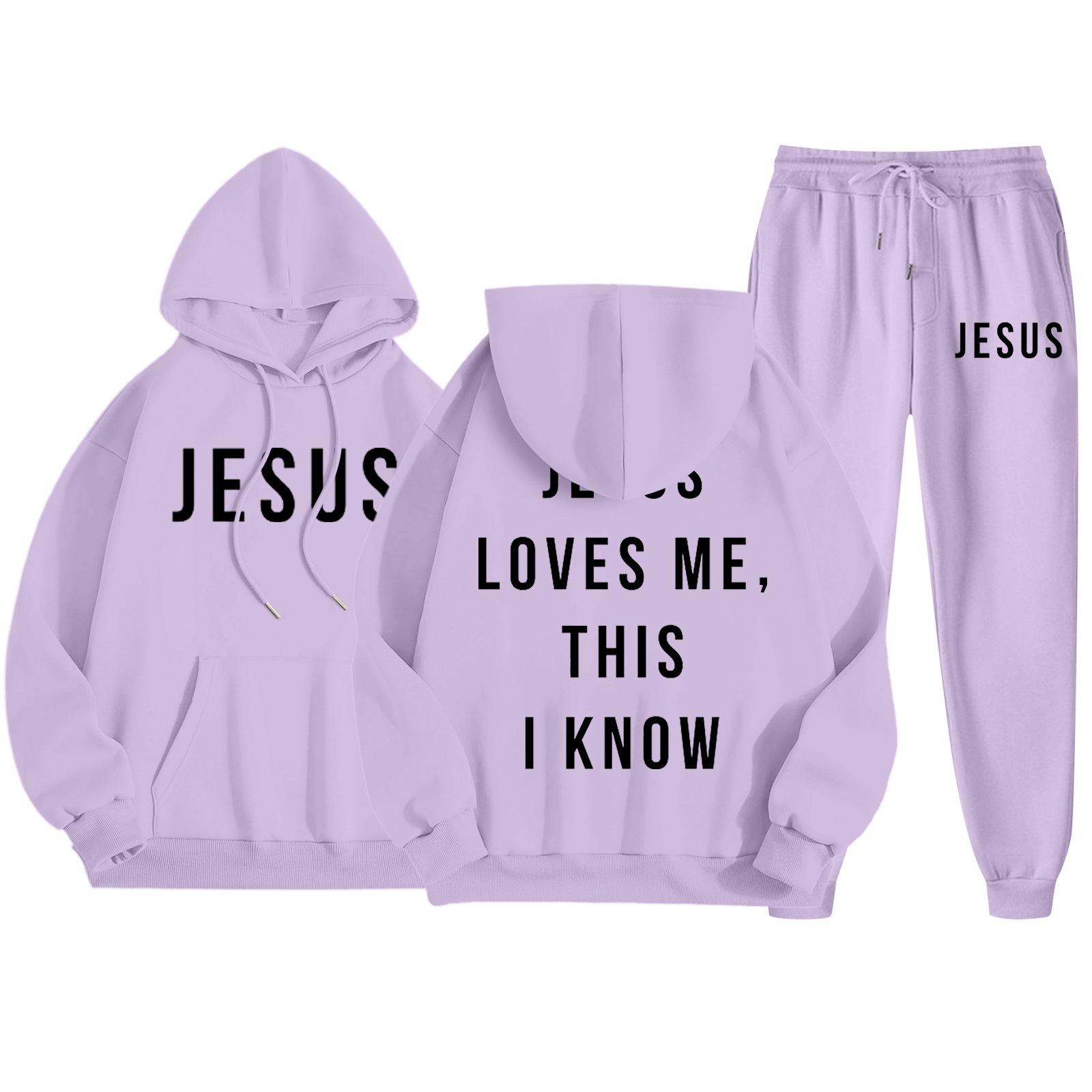 

Men s Casual Solid Color Letter-printed Sweatshirt Set, Men s Fleece Hooded Drawstring Sweatshirt And Sweatpants Two-piece Set XXL фіолетовий